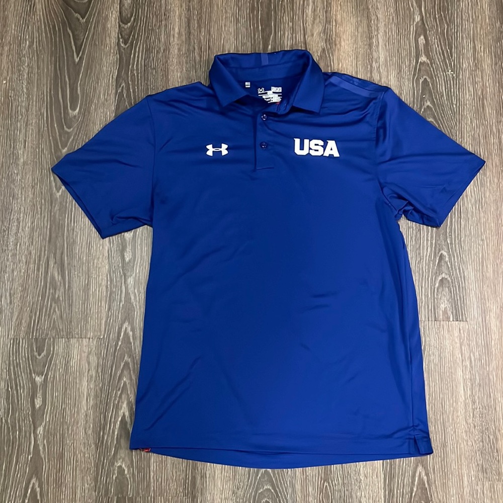 Under Armour Team USA Olympic polo size M